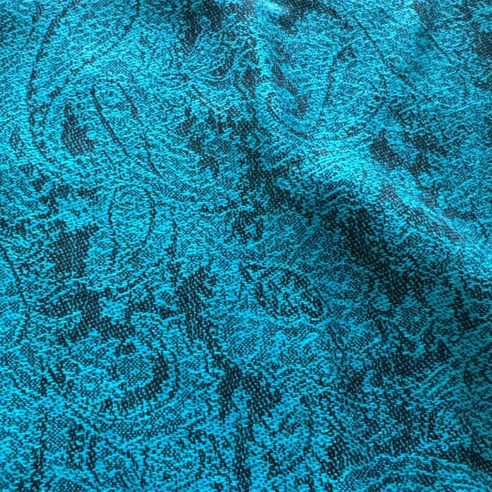 Elegant Paisley Teal Scarf